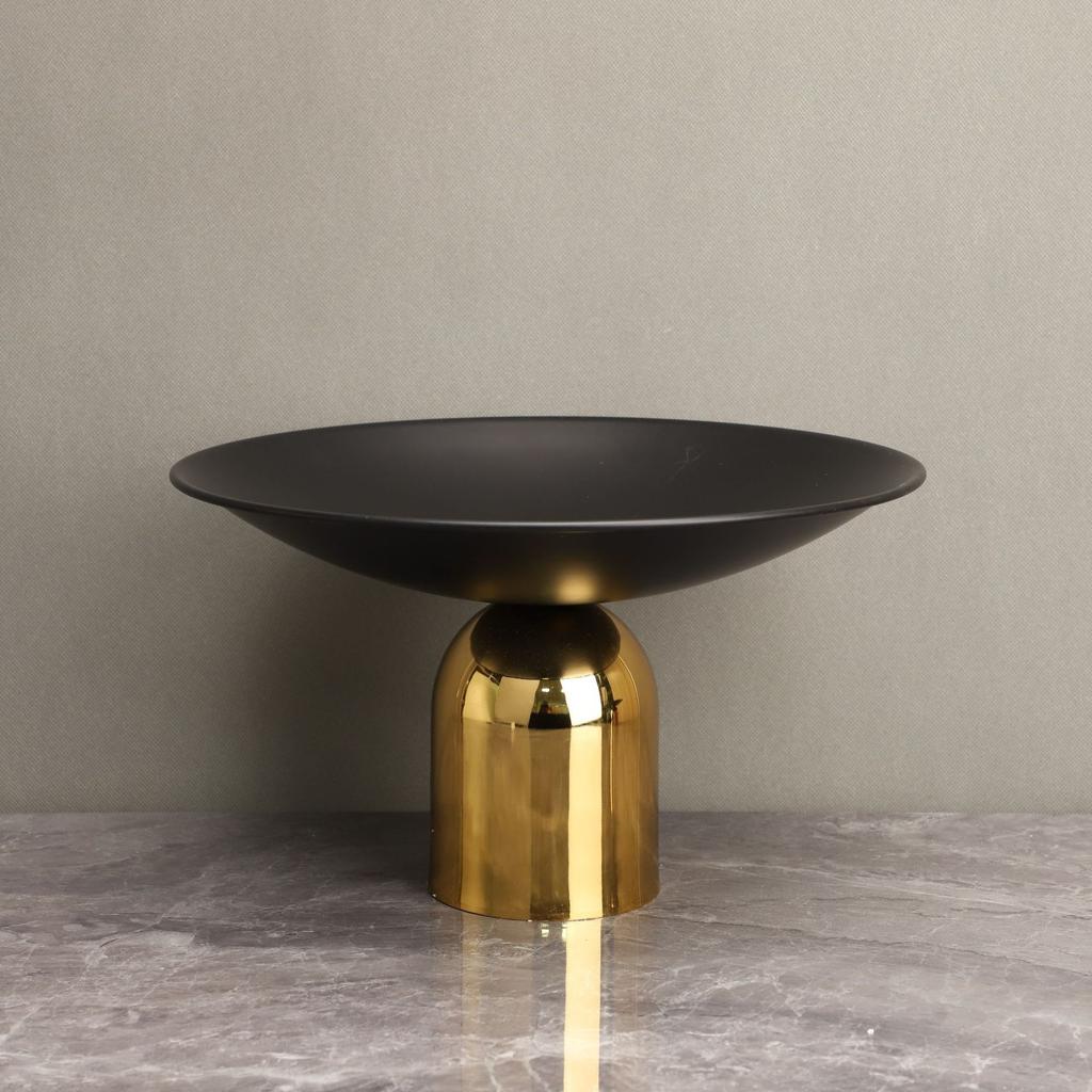 Candy tray Metal Mushroom Fruit Plate Tabletop Decor Figurines Golden Tray Desktop Storage Container Home Decor Accessories