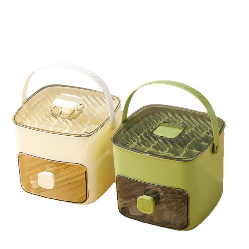Food Grade Ice Cube Tray & Mold Set with Ice Bucket for Household Use