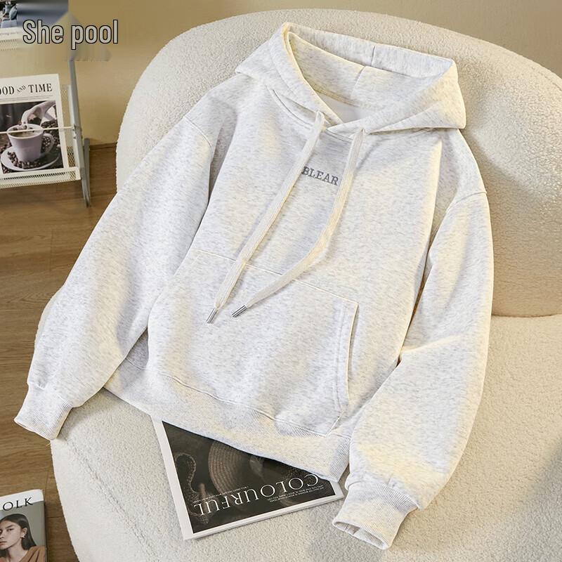 Women s Loose Fit Hooded Sweatshirt S