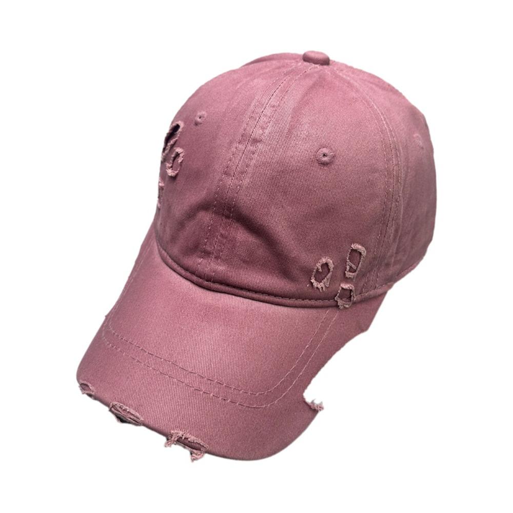 Fashion Broken Style Baseball Cap Versatile Adjustable Sun Hat Breathable UV Protection Baseball Hats for Spring Summer Bonnet