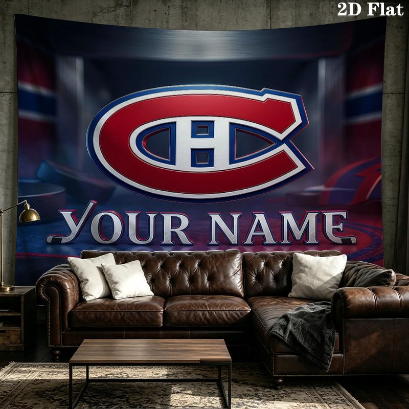 Personlig Montreal Canadiens Tryckt Väv – Väggbonad för Sovrum, Studentrum och Heminredning