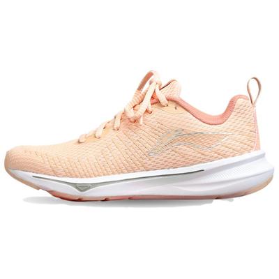 Li Ning Trendige Bequeme Langlebige Leichte Low-Top Freizeit-Laufschuhe Damen Sneaker Pfirsichorange ARMS024-3