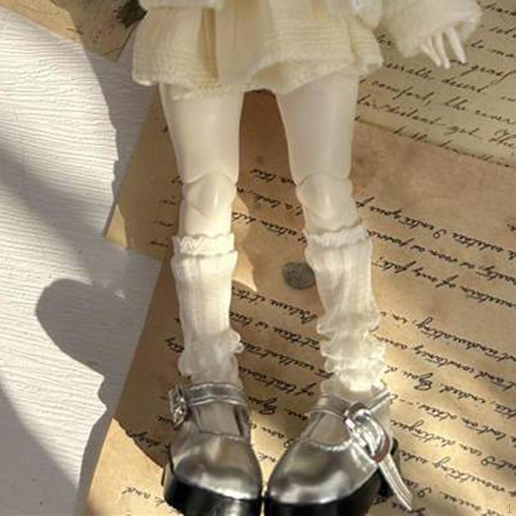 1 Pair Miniature Doll Shoes Female PU Leather Trendy Elegant Accessories Suitable for Games Display