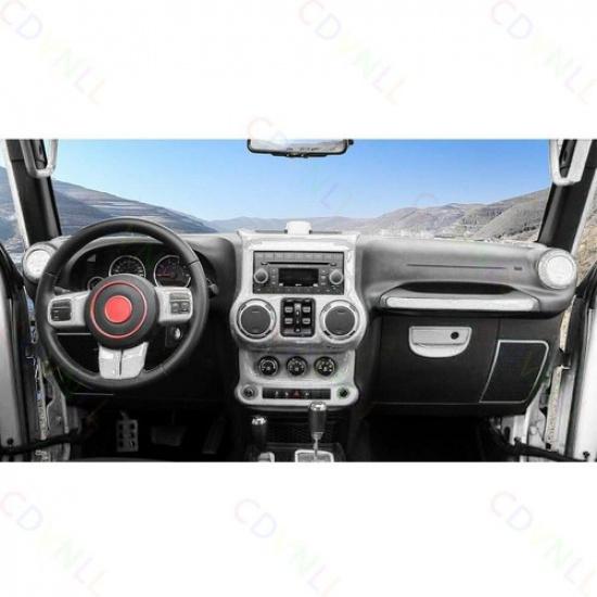 Interior Door Handle Lock Switch Trim For Jeep Wrangler JK JKU 11+ Bright White