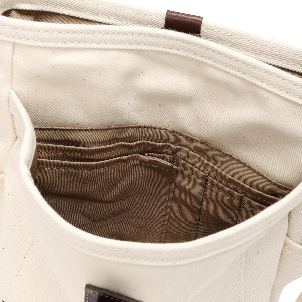 Stitch On Toyooka Bag, Horizontal Shoulder Bag, A5 Size, 52214-25, Ecru