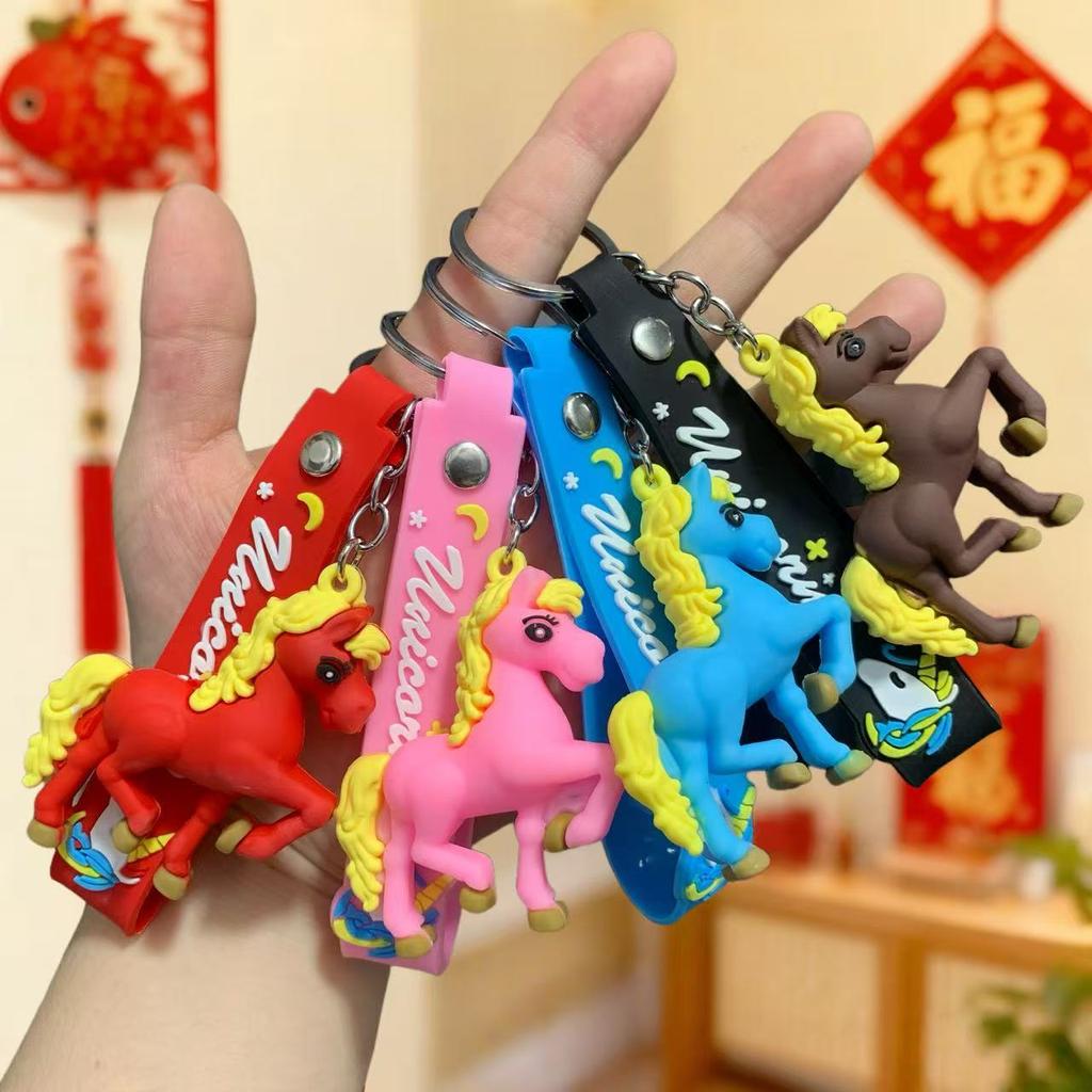 Doll Keychain 2026 Pony New Year's Zodiac Pendant Small Gift Car Bag Pendant