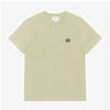 Maison KiTune Herren Kurzarm T-Shirt Grauer Fuchskopf Aufnäher Pm00108kj7025