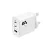 Caricabatterie super rapido da 150 W, ricarica ultra rapida, 3 porte PD tipo C per iPhone, Samsung, Xiaomi