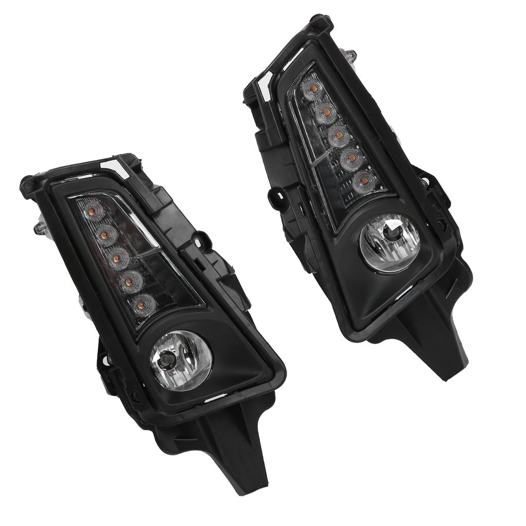 2 Stück LED Tagfahrlicht Blinker Halogen Nebelscheinwerfer Weiß Gelbes Licht Ersatz für Hiace Commuter GL H300 19-20