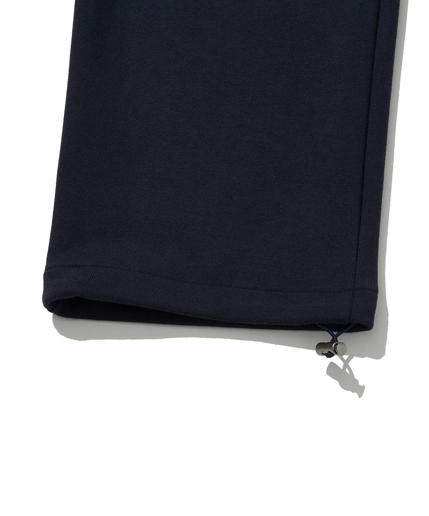 RAW LAB Deep Double-Pleat Wide Sweatpants (Navy)