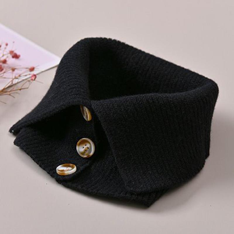 1 szt. Przędza poliestrowa Praktyczny Wygodny Dekoracyjny Dzianinowy Fałszywy Kołnierz Różna Odzież Miękka Dzianina