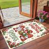 Christmas Printed Square Area Rug Soft Non Slip Floor Carpet For Bedroom Holiday Gift