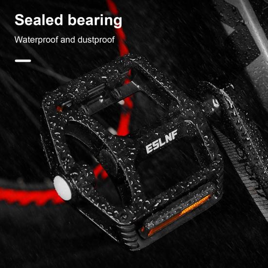 

Yousheng 1 пара велосипедных педалей со светодиодной подсветкой Легкий полый дизайн Высокопрочный нескользящий универсальный Простота установки Плоские велосипедные педали