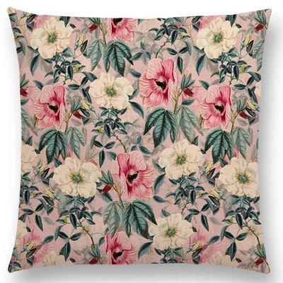 Ultimo Multicolore Romantico Sogno Astratto Floreale Esotico Giardino Fiore Classico Farfalla Giungla Divano Cuscino Copricuscino