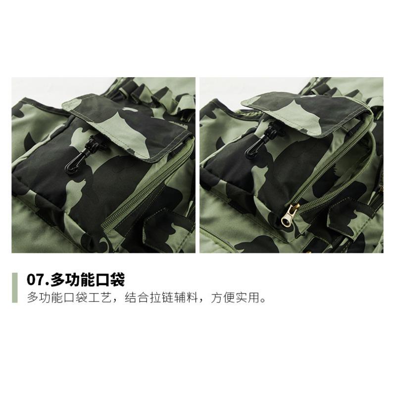 New Camo Quick Drying Mesh Multi Pocket Mens Vest Spring Autumn Outdoor Leisure Breathable Sleeveless Outwear
