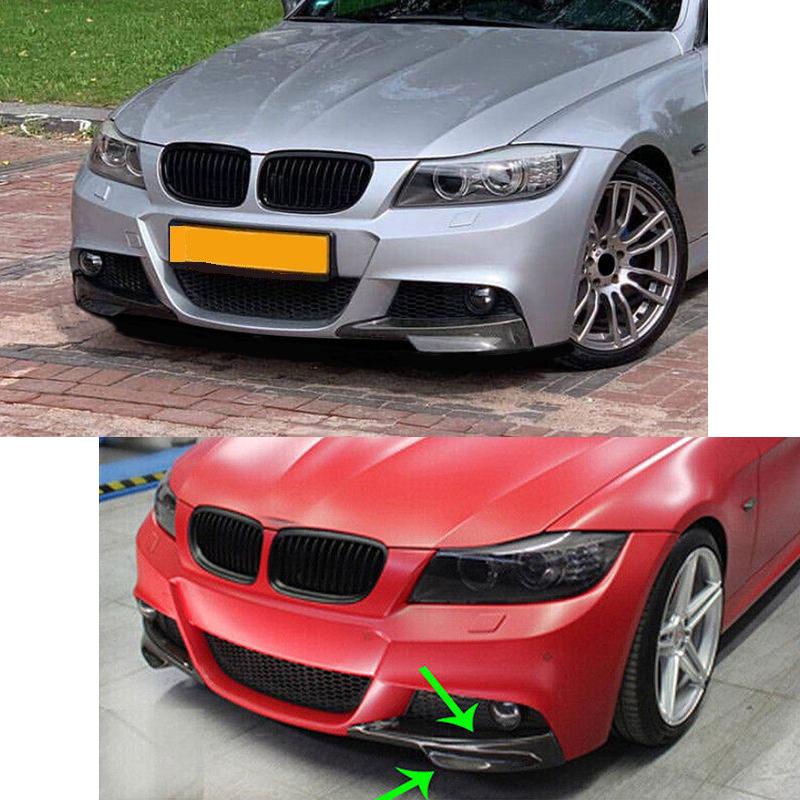 Für BMW Zubehör 3er E90 E91 328i 325i LCI M-Tech Sports 2009 2010 2011 2012 Frontsplitter Stoßstangenlippenabdeckungen Carbon Lo