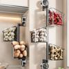 Strong Adhesive Wall Hanging Basket For Kitchen Countertop Modern Plastic Storage Container Easy Mount Design Removable Home Organization Tool