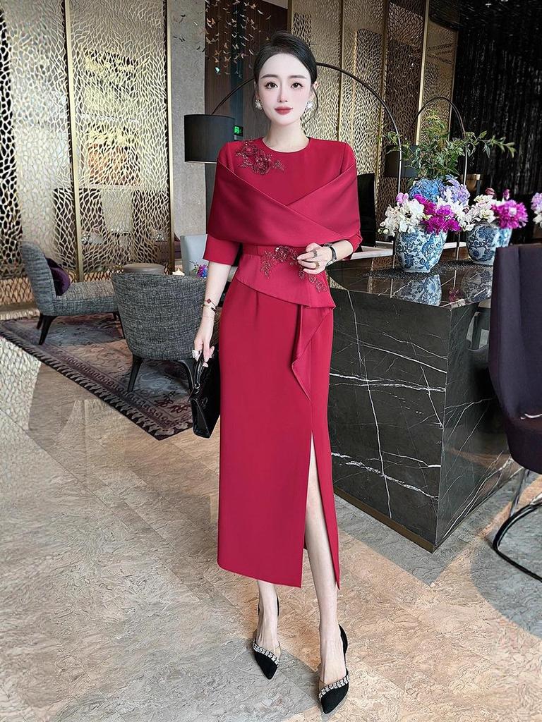 Luxusní večerní šaty Nanyou na svatbu a banket - elegantní móda pro matky