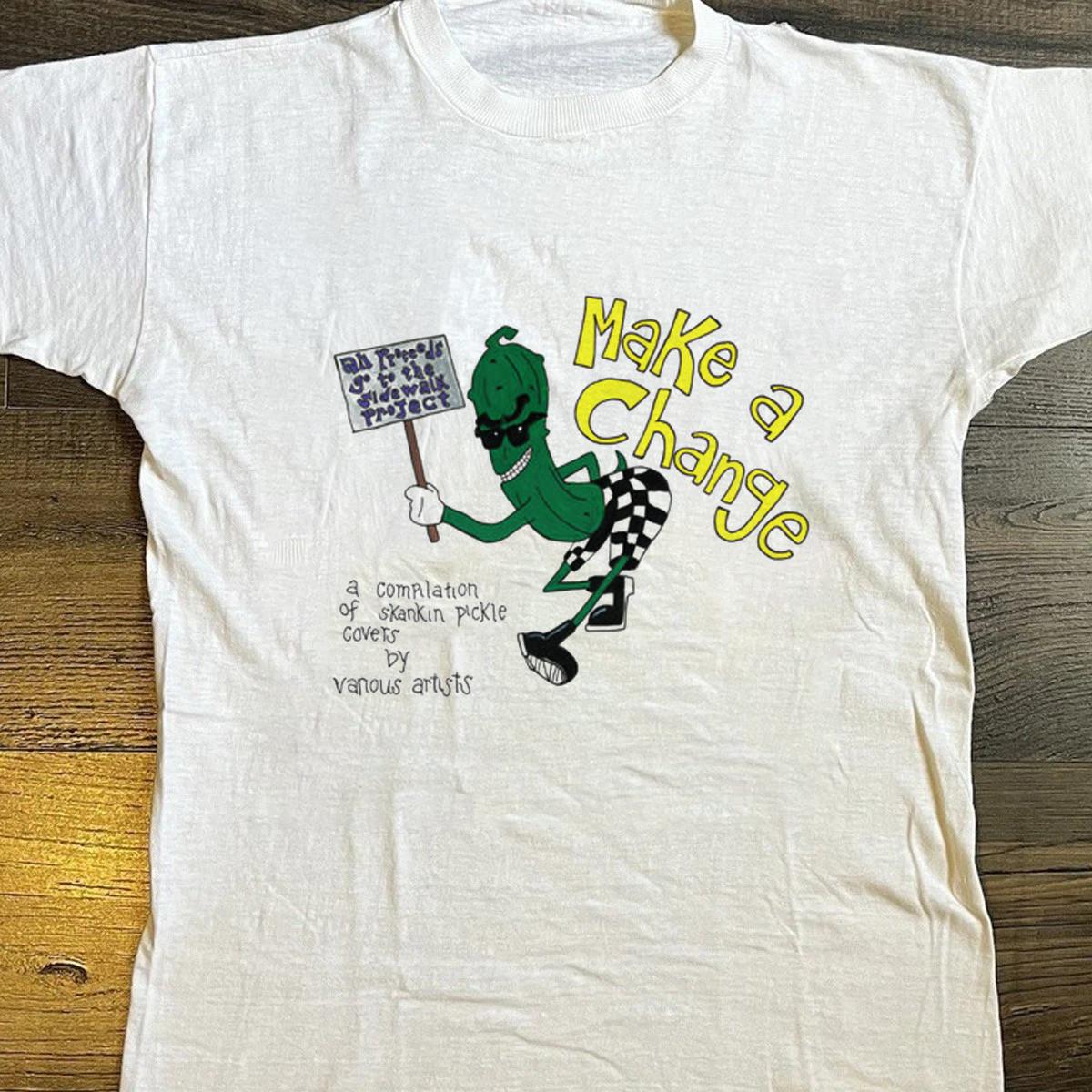 Hot Skankin Pickle Band Gift Funny DTG Print White Shirt CL674 S