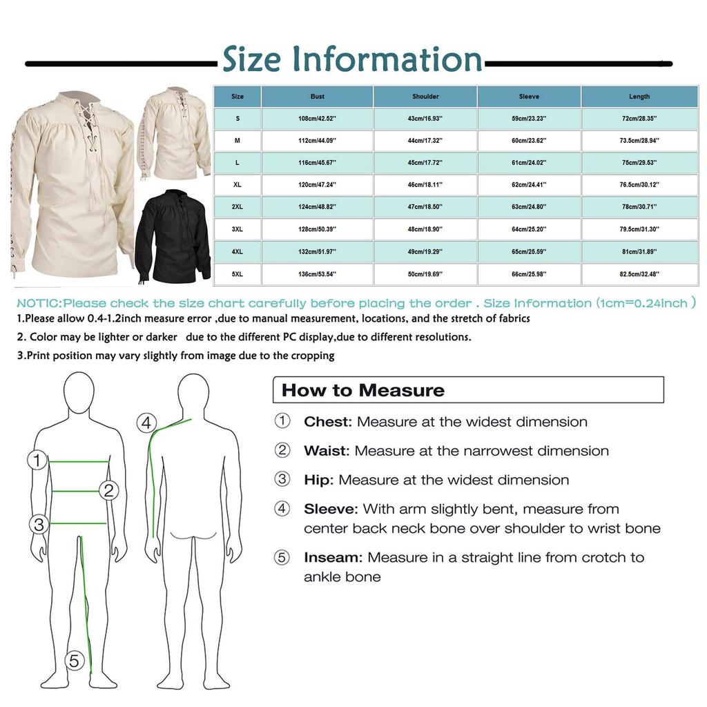 Halloween Men's Gothic Long Sleeve Tie Wide Loose Casual Solid Color Shirt Top