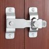 Durable Black With Screws Flip Right Angle Safety Door Lock Door Buckle Home Hardware Gate Bolt