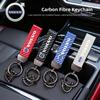Juchq4 For Car Emblem KeyChain Carbon Fiber Leather Car Key Ring For Volvo Xc60 Xc90 V40 V60 S60 XC40 V50 V90 S80 C40 V70 XC70 C3