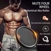 Noiseless Fitness Sliding Disc Safety Abdominal Muscle Trainer Abdominal Wheel Roller  Gym