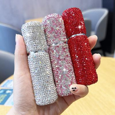 Full Rhinestone Perfume Bottle Empty Cosmetic Refillable Bottles Portable Refillable Bottles