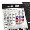 2025 Racing Calendar with Car Stand Desktop Calendar Home Office Schedule Planner for Motorsport Fans Racing Enthusiasts