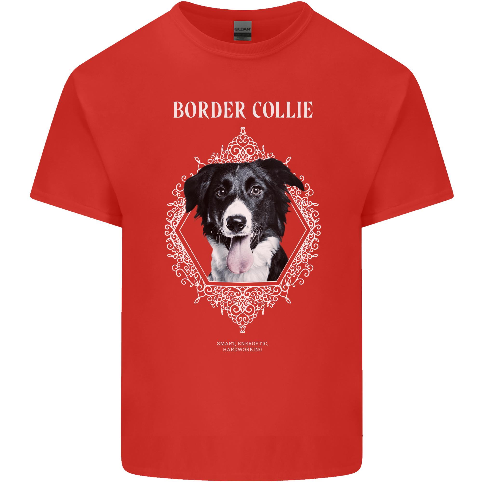 Border Collie Dog in a Frame Unisexs Light Cotton TShirt S
