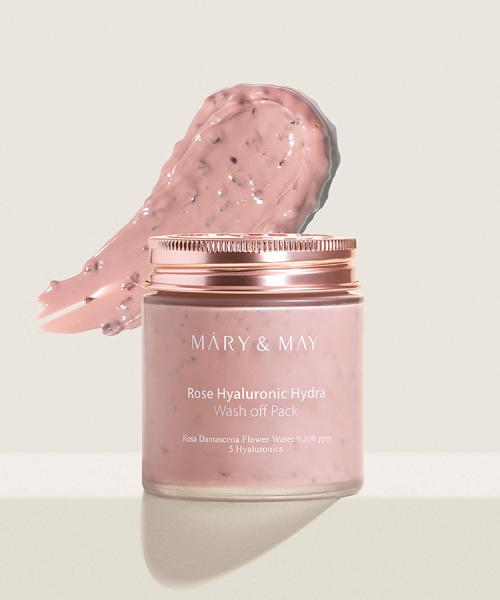 Mary & May Vegan Rose Hyaluronic Hydra Wash-Off Pack