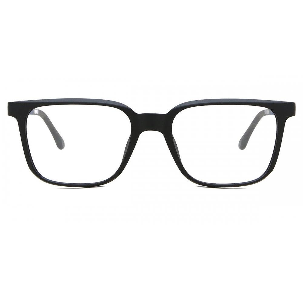 Clip On SqUare Black SmartbUy collectiOn Briggs With Clip On U 0302 24m fashiOn Unisex Eyeglasses