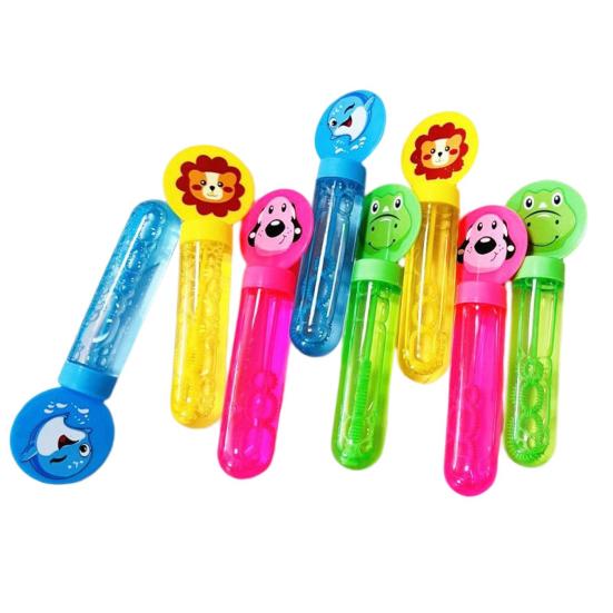 

Машина для выдувания мыльных пузырей Маленький размер Мини 3 отверстия Мультяшный Очаровательный Развлечение Яркий цвет Маленькое животное Палочка для мыльных пузырей Игрушки для детского сада
