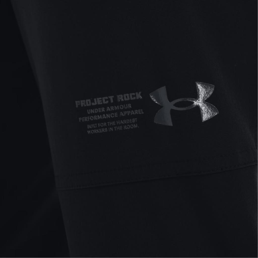 Under Armour Project Rock Casual Sports Joggers Men Bottoms Black 1367077-001