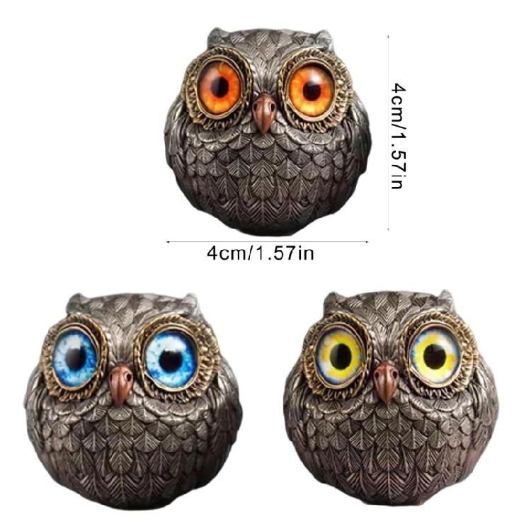 Charm Resin Owl Decoration With Fine Detail Owl Sculpture For Bedroom, Office, Or Living Area for Stylish Home