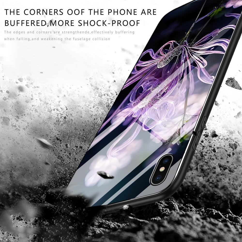 Tempered Glass Phone Case For iPhone 11 12 13 14 15 16 17 Redmi 10 12 14C Note10 Note14 Xiaomi 11Lite PocoC75 Soft Edge Shockproof Smooth Shell