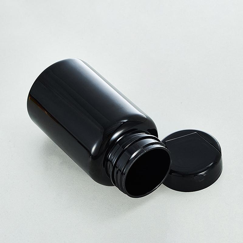 80/120/150/175Ml Health Black Light Proof Empty Medicine Capsule Powder Packet Plastic Jars Tiny Bottles Storage Mini Container