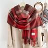 Autumn new thickened tassel imitation cashmere warm scarf student cold scarf winter travel outside shawl
