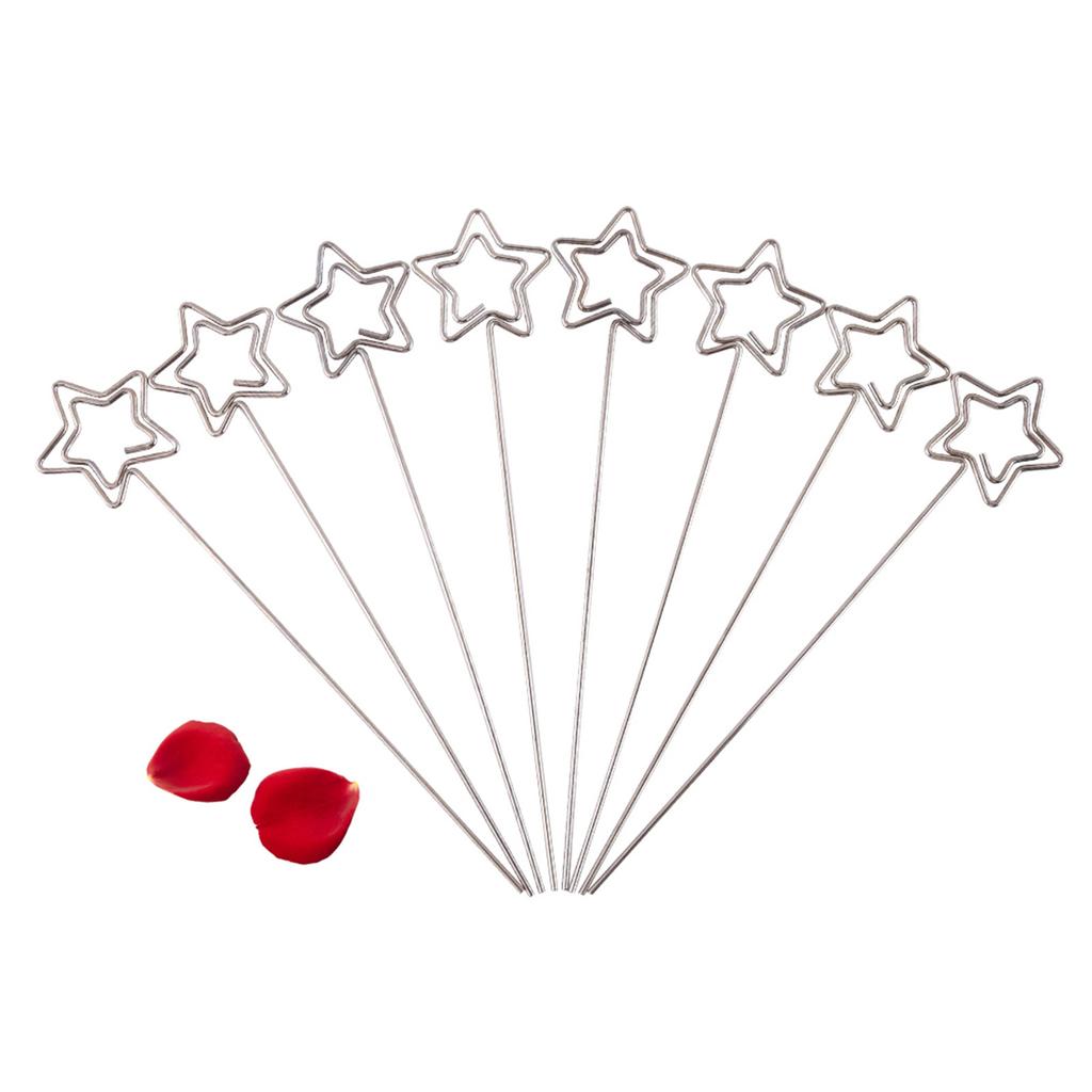 50 x Silber DIY Bastelmetall Runde Drähte Foto Karte Bild Memo Papier Notiz Display Clip Halter