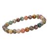 Elegant Round Agate Beads Bracelet  Handmade Jewelry Wrist Chain Wristband For Casual Occasion 6/8/10/12mm