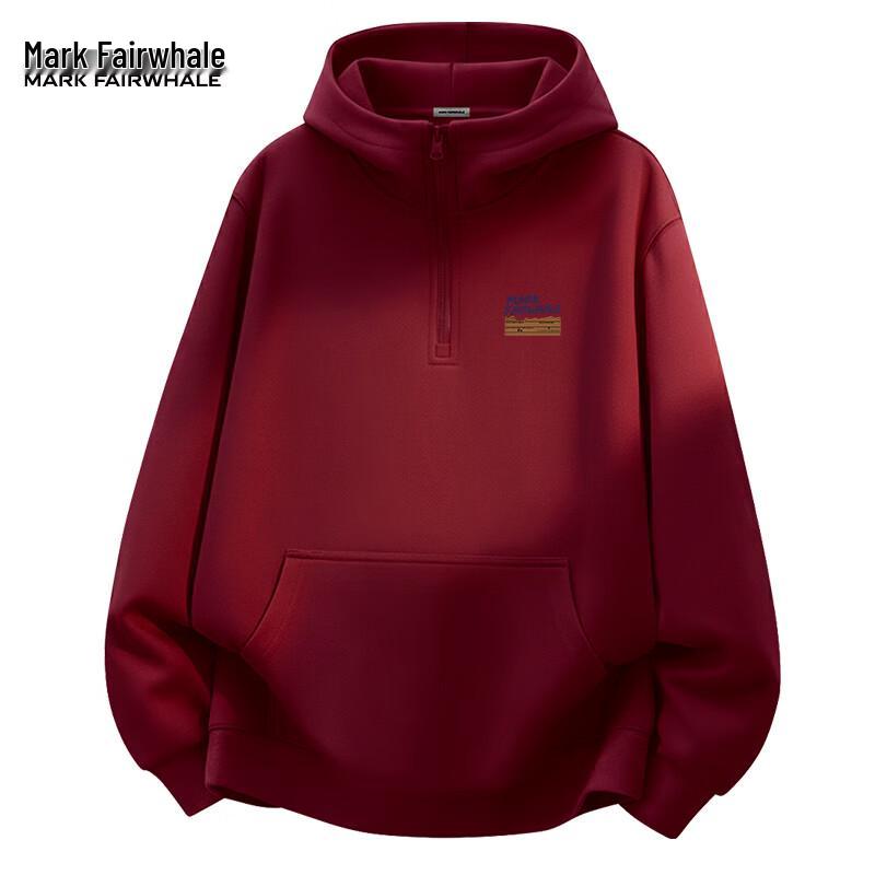 Mark Fairwhale Herren-Hoodie mit halbem Reißverschluss