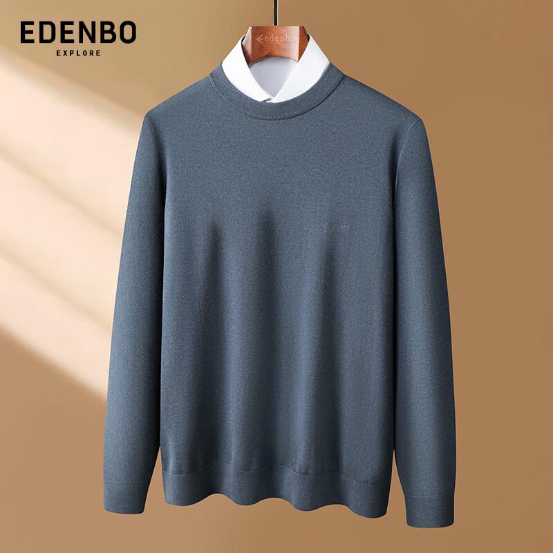 Edenbo Men's Lightweight Wool Blend Pullover Sweater