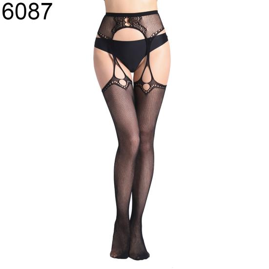 Sexy Women Soft Breathable Fishnet Stockings Tights Hollow Pantyhose Suspenders