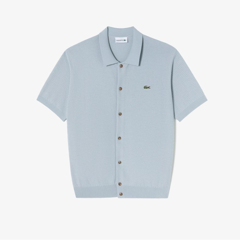 Lacoste Men's Openwork Short-Sleeve Cardigan AH457E-56GHBA