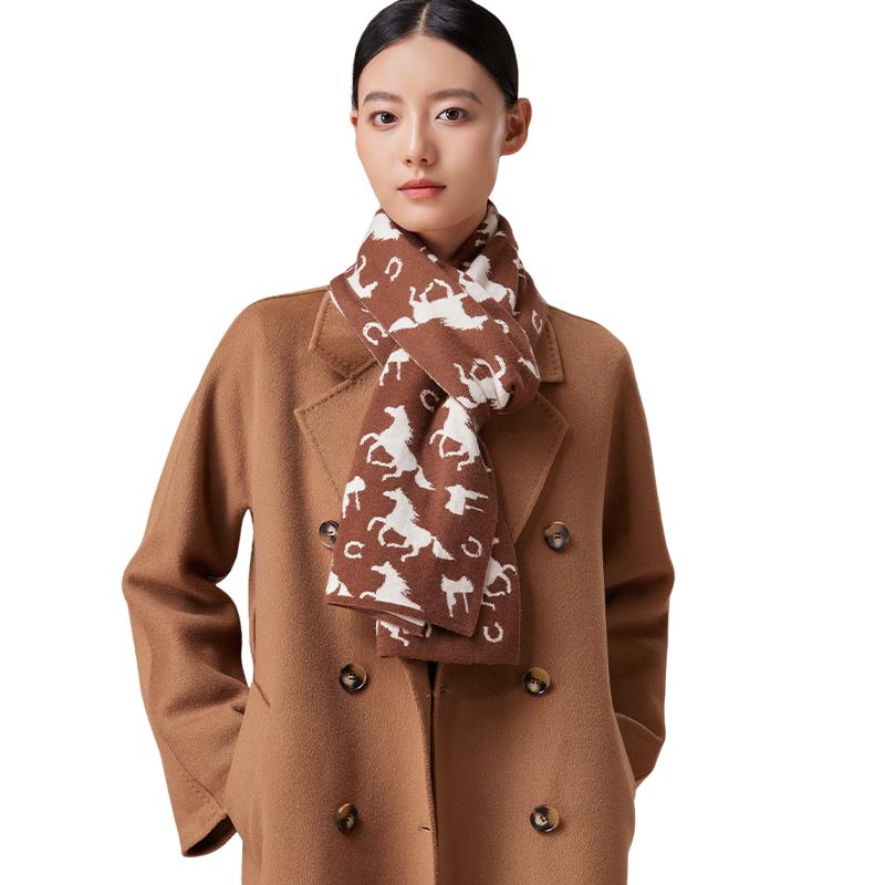 

Шарф жаккардовый из 100% шерсти серии Shanghai Story Baojun 30*180cm