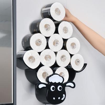 Χαριτωμένο και διασκεδαστικό styling Sheep θήκη χαρτιού υγείας χωρίς διάτρηση Επιτοίχια μπανιέρα για κουτί τουαλέτας