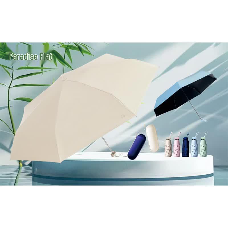 Tiantang 5-Fold Black UV Protection Capsule Umbrella