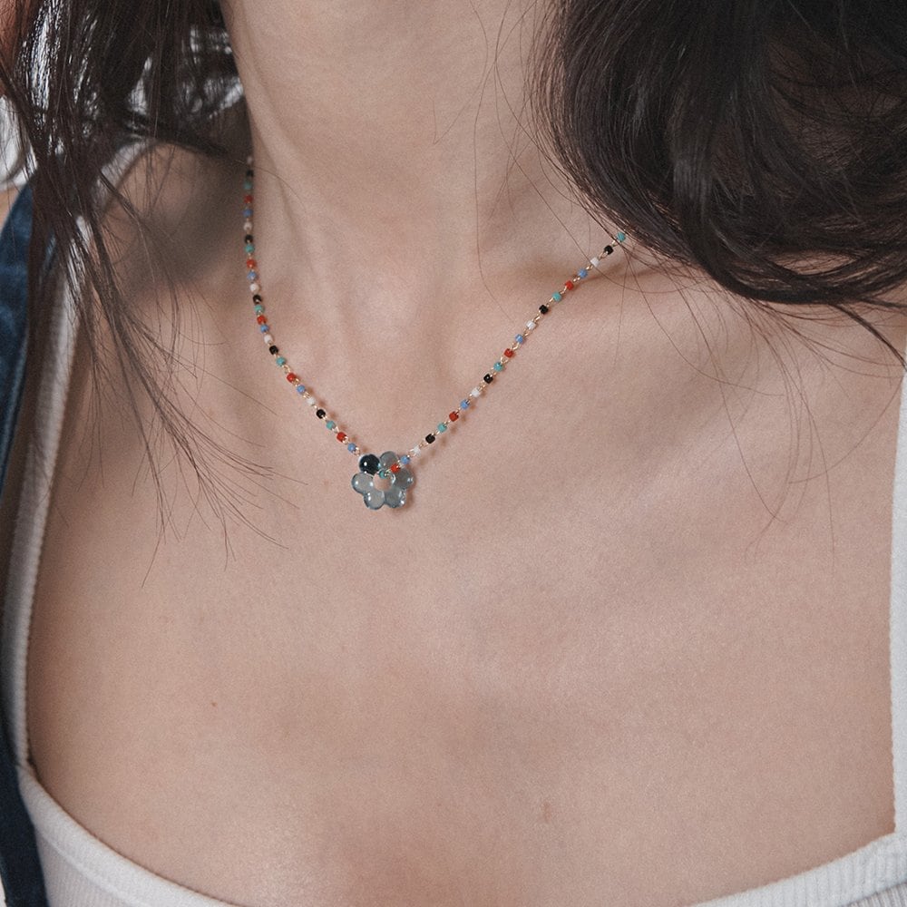 

Prn238 Жувальна Квіткова Намистина GREEN