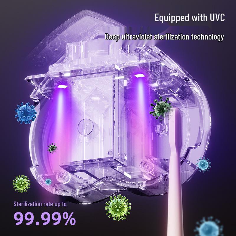 Nástěnný UV sterilizátor a sušič zubních kartáčků s automatickým sušením