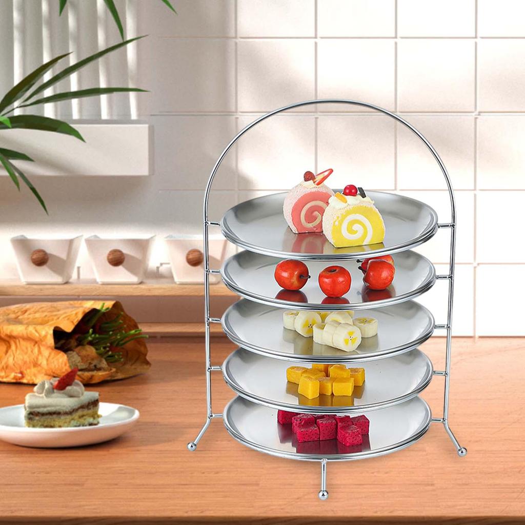 Cake Stand Rack Snack Display Metal Tiered Candy Display Fruit Candy Display for Event Birthday Festival Table Anniversary